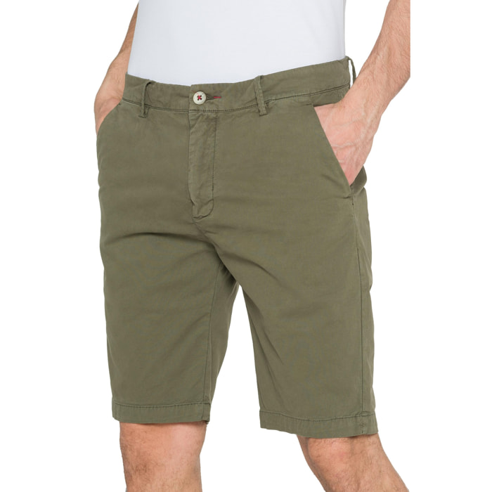 Bermudas Hot Buttered Moraine chino Verde Militar