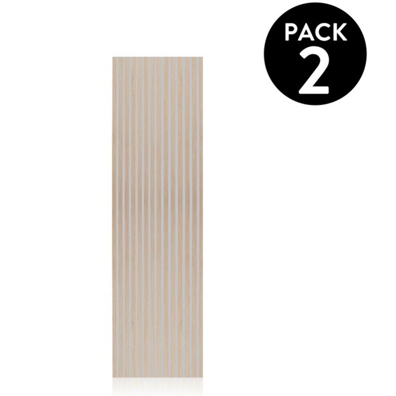 Pack 2 paneles acústicos Noiseless 240 Gris - Roble