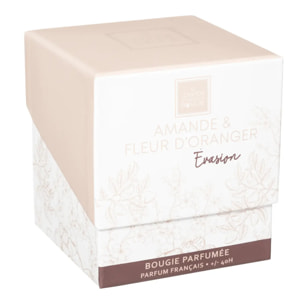Bougie parfumée Maël 190g pot verre fleur d'oranger