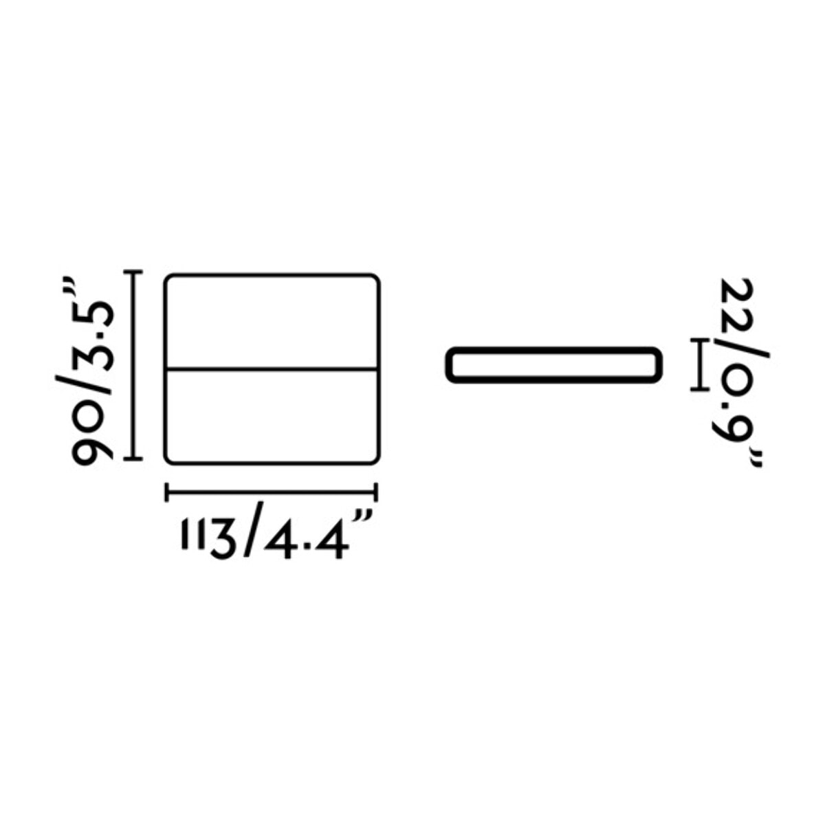 ADAY 113 Aplique gris oscuro