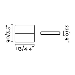 ADAY 113 Aplique gris oscuro