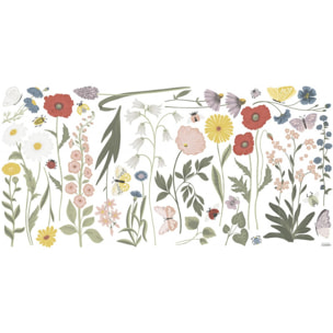 Sticker Lilipinso Grandes Fleurs des Champs 60 x 130 cm