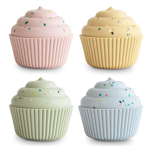 Mushie Pack 4 Pzas. Cupcakes Solid