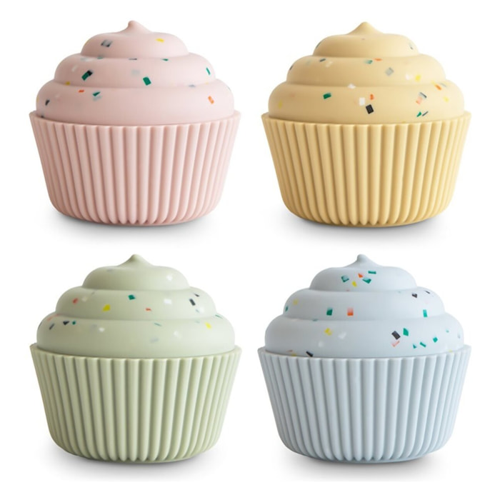 Mushie Pack 4 Pzas. Cupcakes Solid