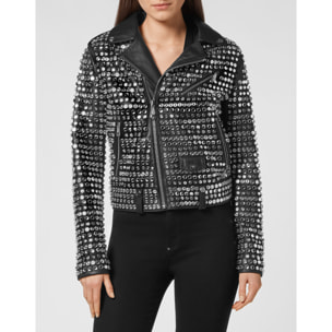 PHILIPP PLEIN Biker de cuero