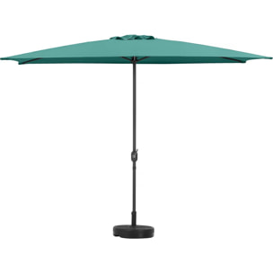 Parasol rectangulaire inclinable "Sol 2" - 2 x 3 m - Vert
