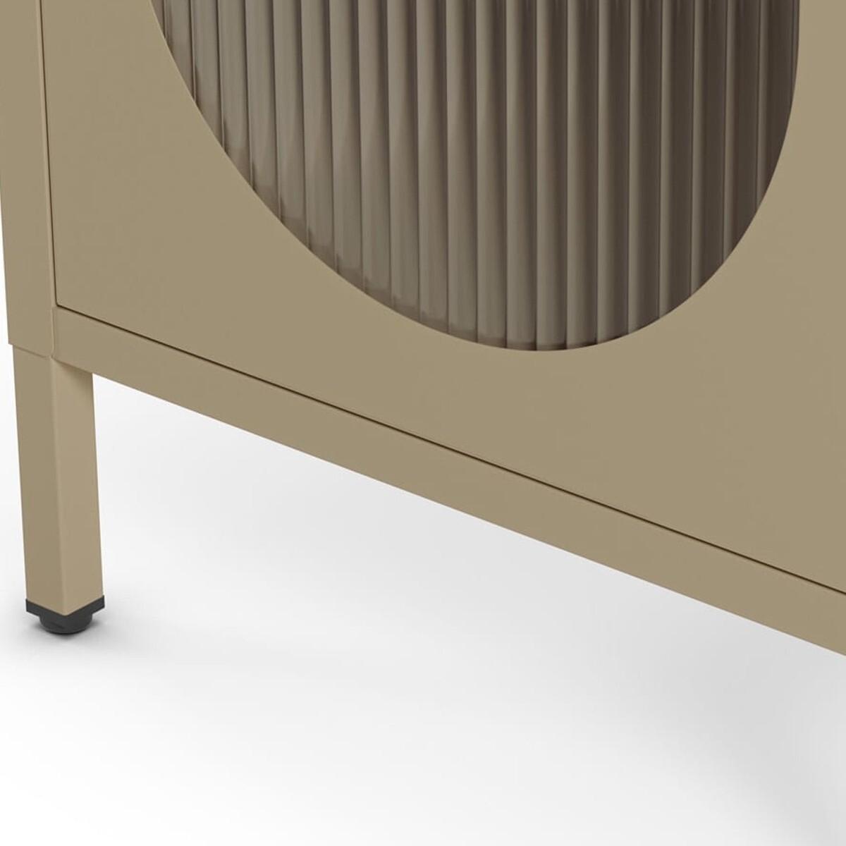 Table de chevet 1 porte en métal - YSIA