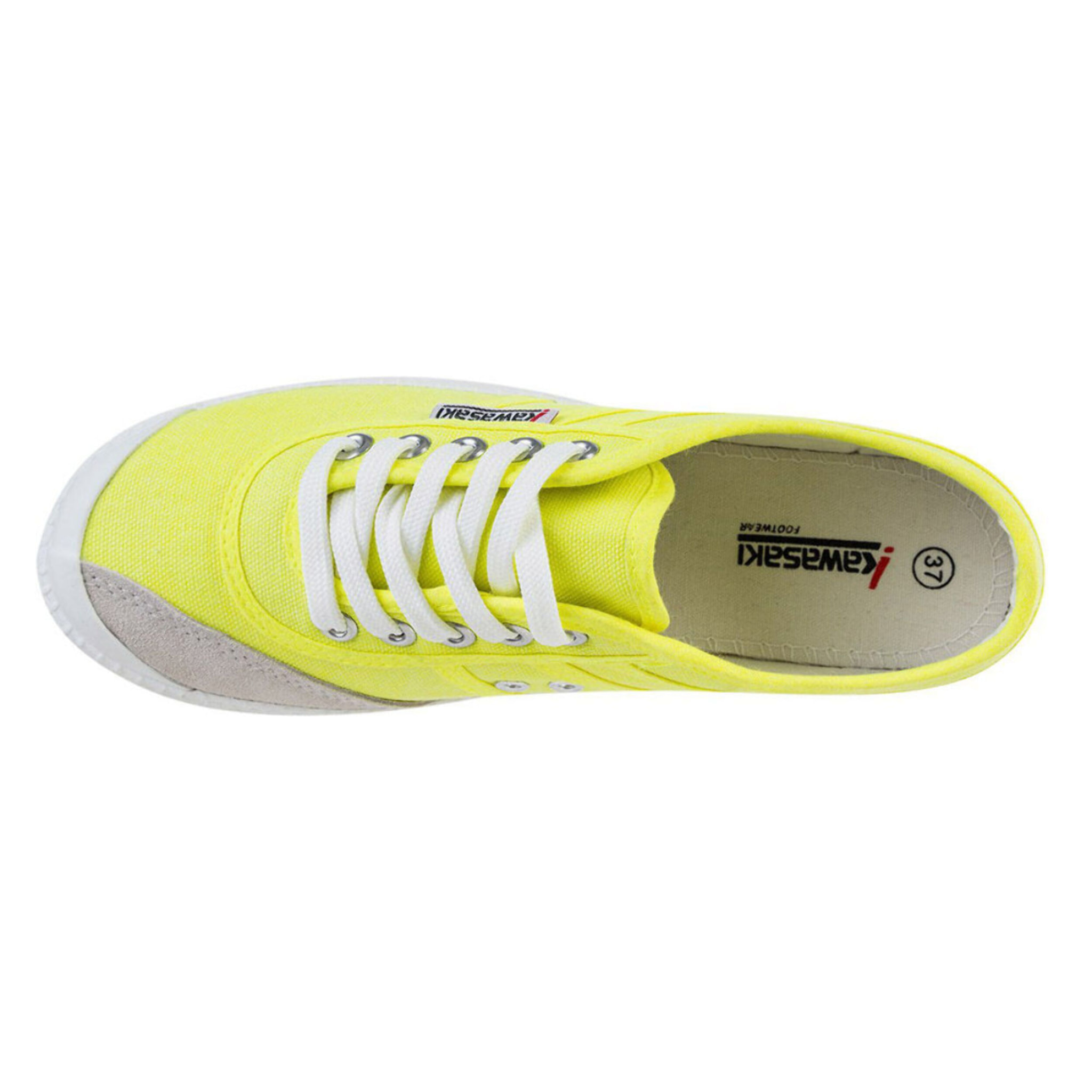 Zapatillas Sneaker para Hombre - KAWASAKI Original Neon Canvas Shoe K202428 5001 Safety Yellow