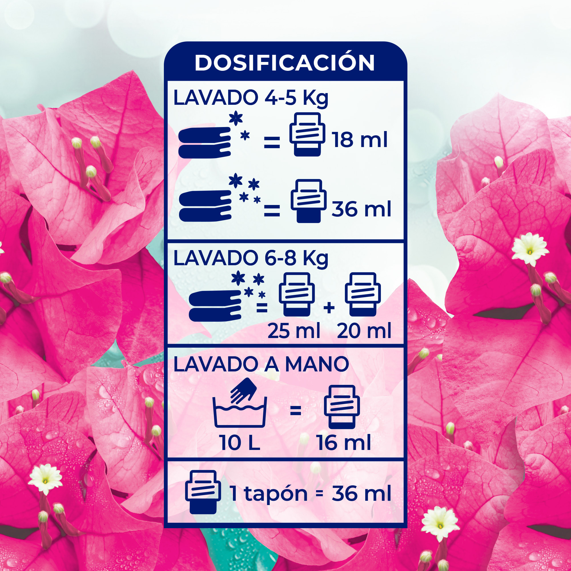 Flor Mediterráneo Suavizante para la Ropa, pack de 590 lavados (10botellas x 59 lavados)