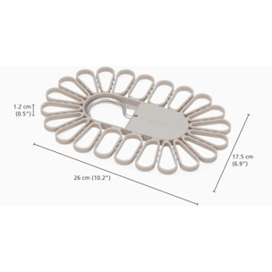 Petal™ Cintre de séchage écru à accroche rapide, 22 pièces, écru (50051)