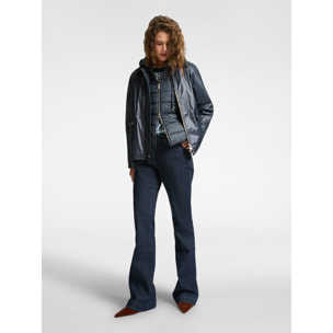 Elena Mirò - Parka layering in cotone - Blu