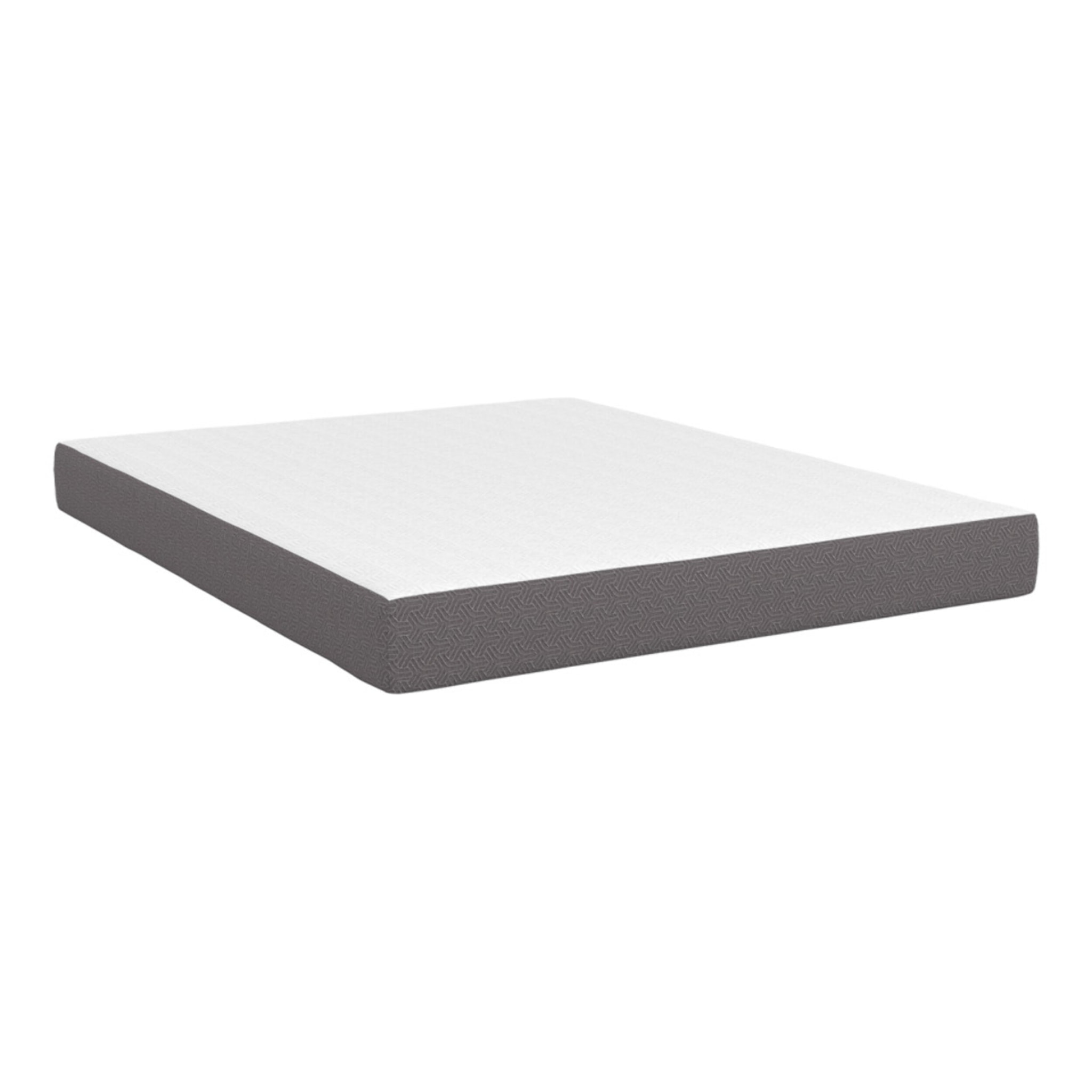 Matelas mémoire de forme 160x200x20cm blanc et gris