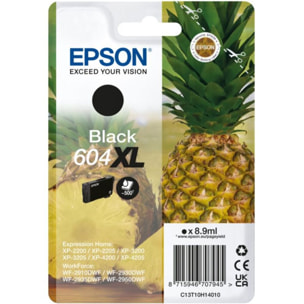 Cartouche d'encre EPSON Originale 604 XL Haute Capacité Noire Série Ananas - C13T10H14010
