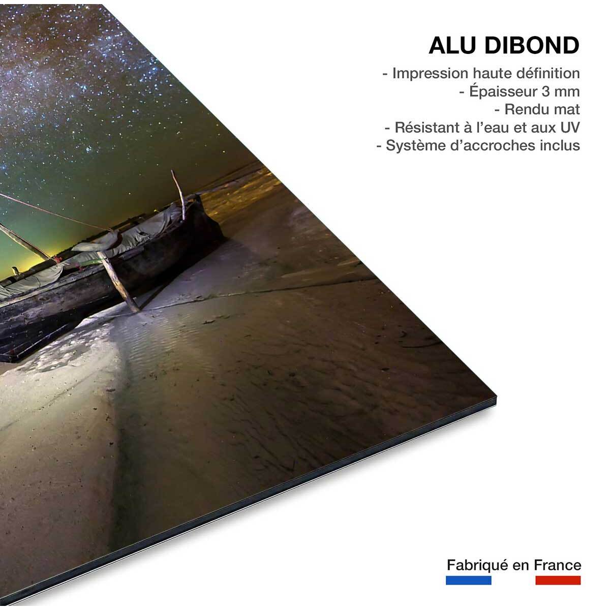 Tableau zanzibar boat Tableau alu Dibond