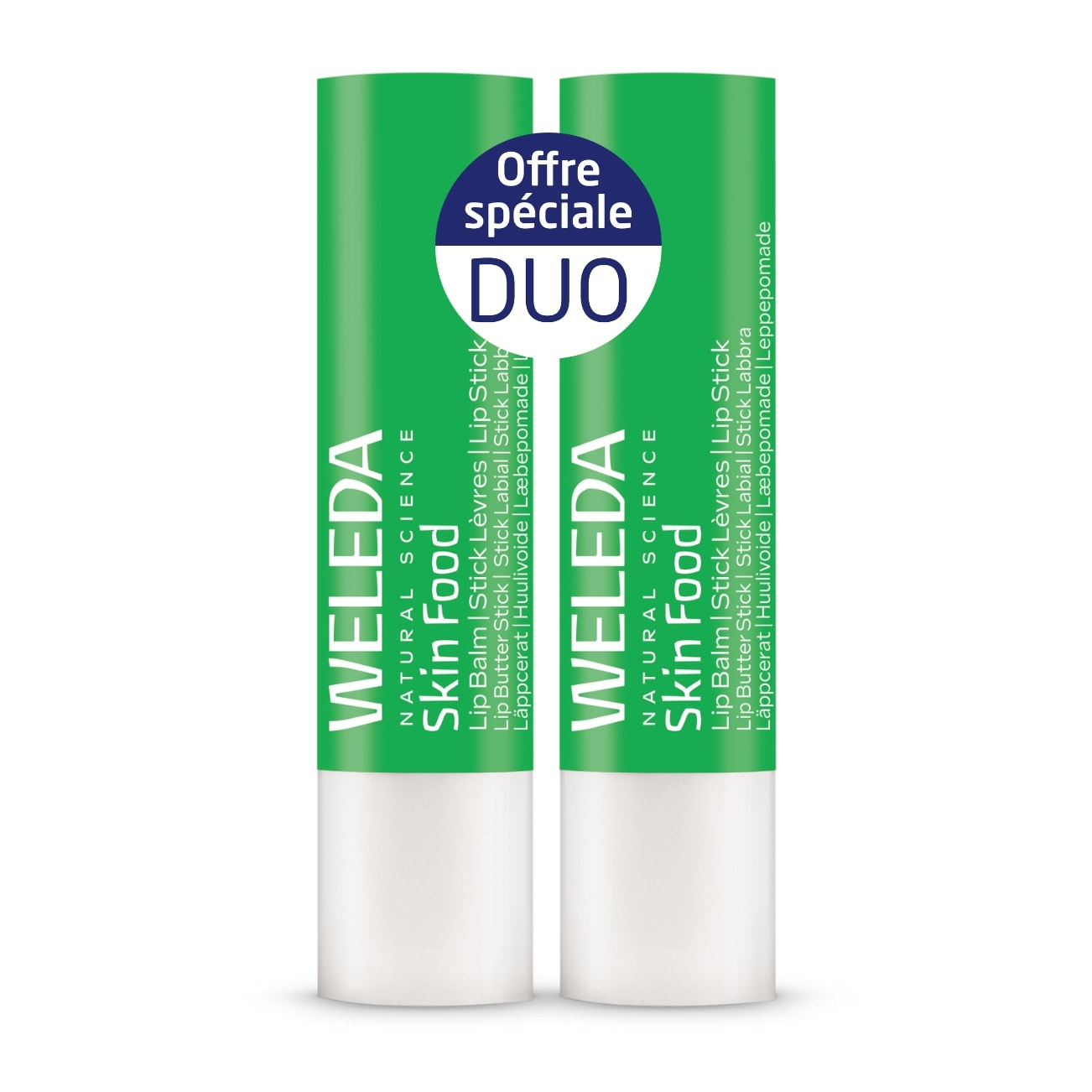 WELEDA - Duo Skin Food Stick Lèvres 2x4,8 g