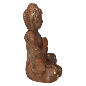 Buddha in resina bronzo cm28x20,5h38,5