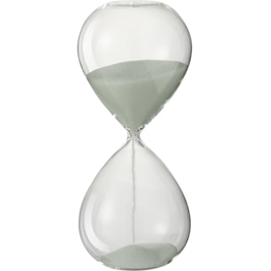 J-Line décoration Sablier - verre/sable - blanc - medium