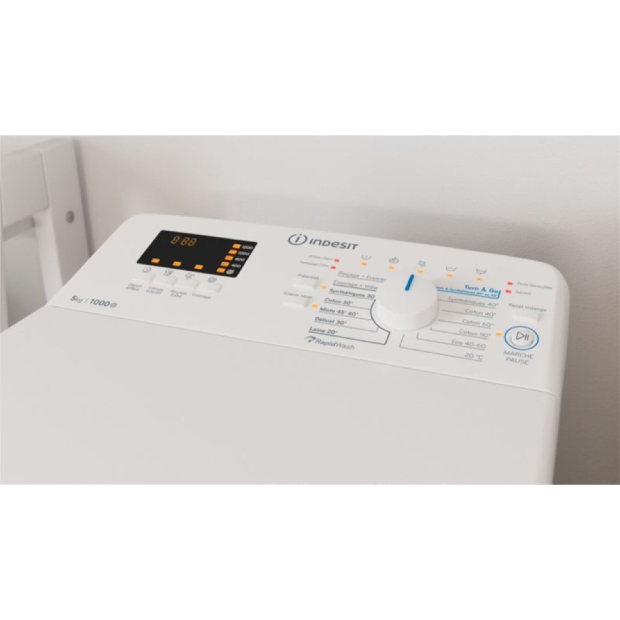 Lave linge top INDESIT BTWCS50400FR