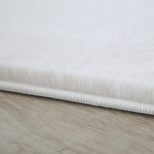 BARROW - Tapis en fausse fourrure doux uni Creme