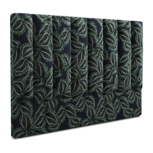 Tête de lit ''Camargue'' 180x120cm en velours motif de la jungle