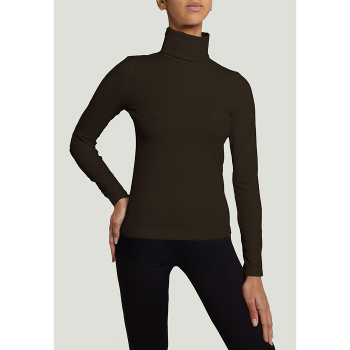 Top a maniche lunghe a collo alto Turtleneck Top Long Sleeves