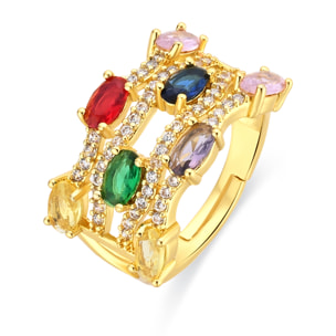 Anillo Rieu acabado oro amarillo 18k