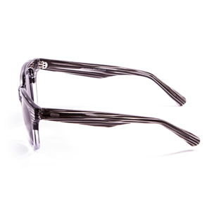 Gafas de sol OCEAN SAN CLEMENTE - Demi negro con detalle blanco transparente / Ahumada