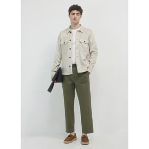 Shacket simil camoscio