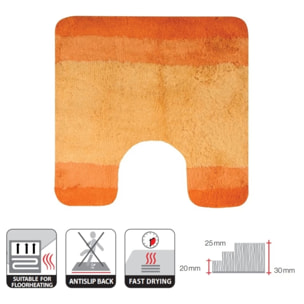 Tapis de bain Polyester BALANCE 55x55cm Orange Spirella