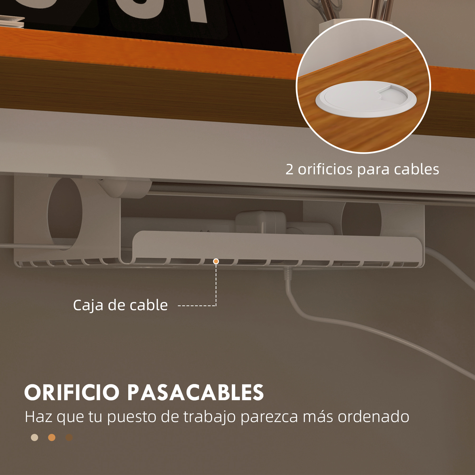 Escritorio Elevable Eléctrico con Altura Ajustable 3 Memorias Sistema de Colisión y Protección contra Sobrecalentamiento Escritorio de Pie para Oficina Hogar 120x60 cm Natural y Blanco