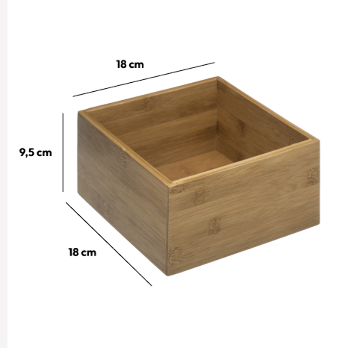 Organiseur 18x18cm - Bambou