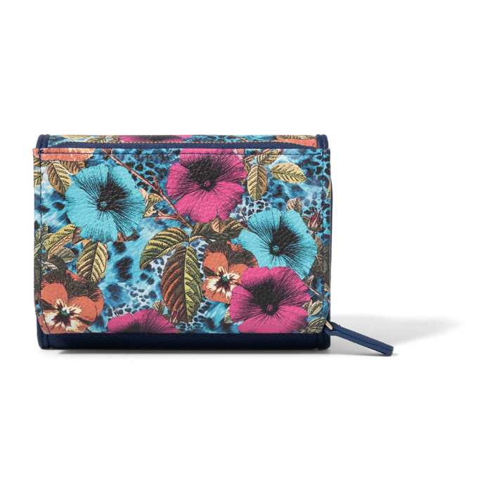 Portafoglio  da donna In Poliestere e Poliuretano Prodotto artigianale 14x10x3,5 cm