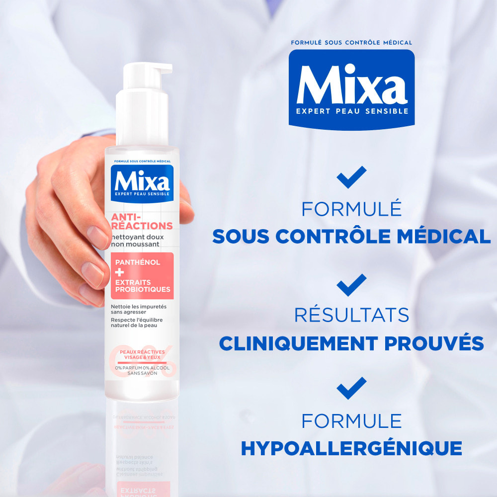 Mixa Anti-Réactions Nettoyant Doux Non Moussant 150ml