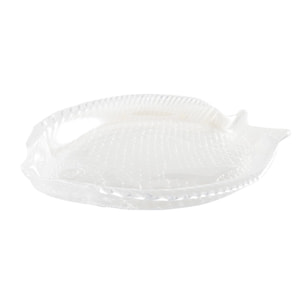 Coupelle poisson en verre lustré 30x27.5cm