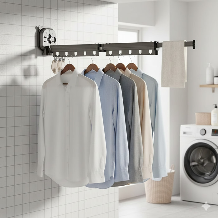 Séchoir à linge mural PYTHON 92cm