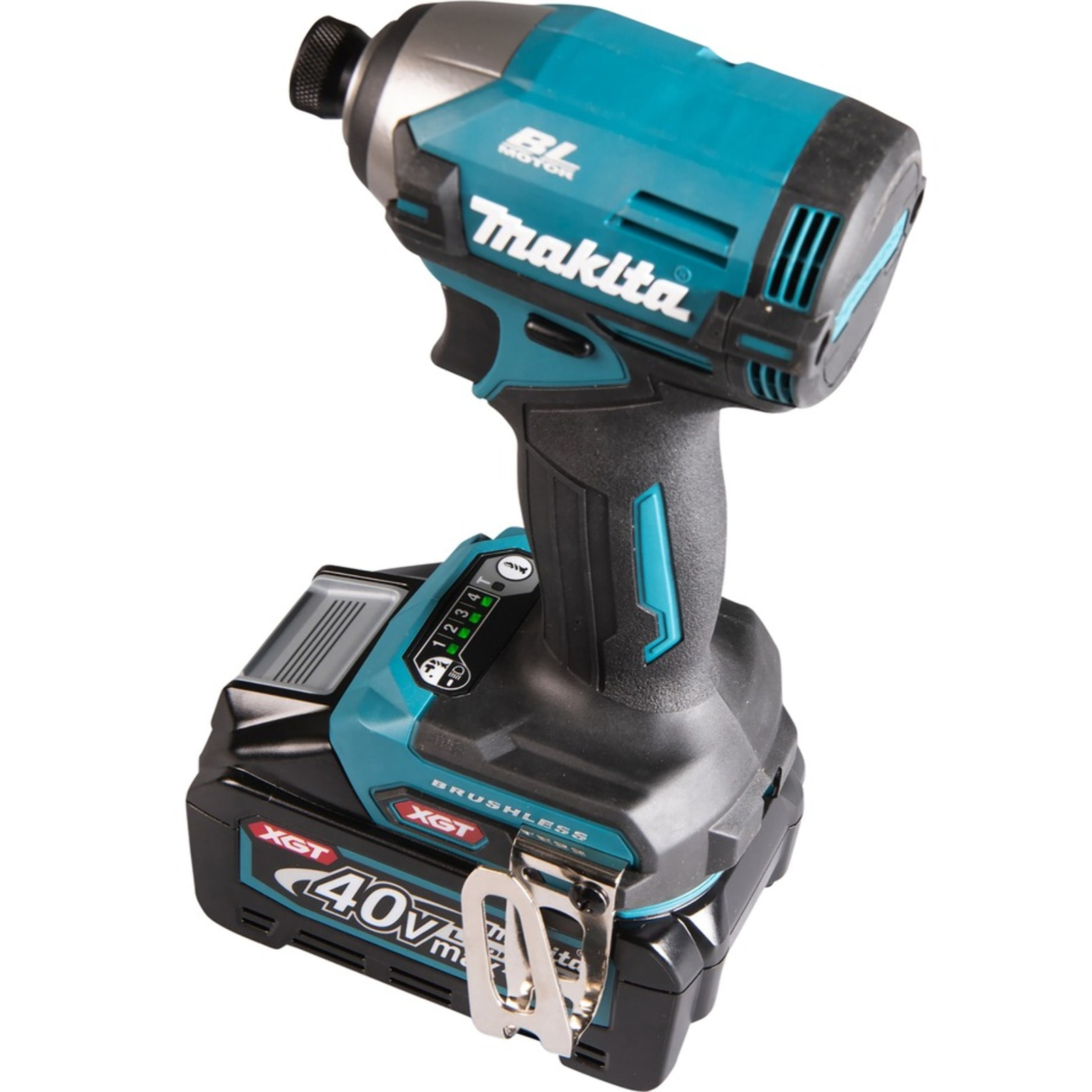 Visseuse à chocs XGT 210 Nm livrée avec 2 batteries 2,0 Ah, 1 Chargeur rapide DC40RC, 1 Coffret Makpac 2 - MAKITA - TD003GA201