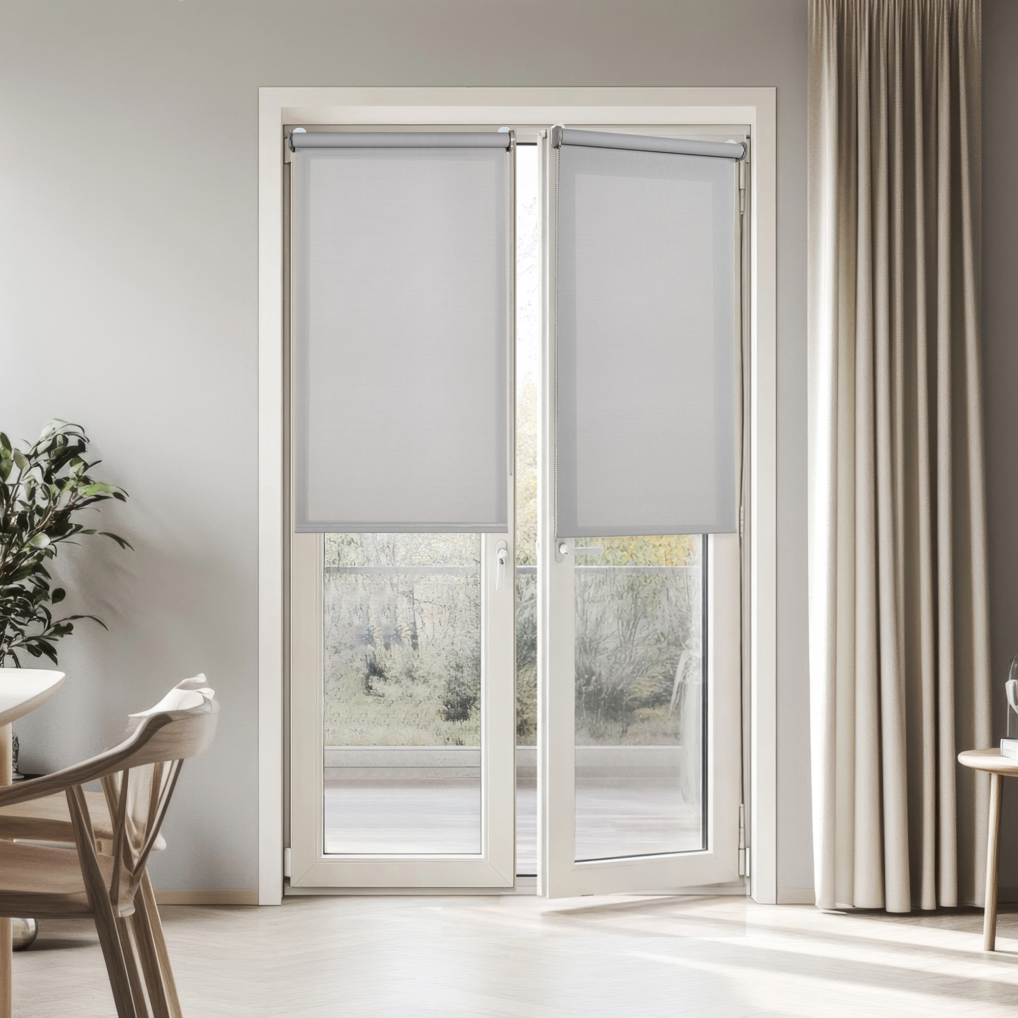 Store enrouleur SCREEN PRO Solaire sans perçage Gris