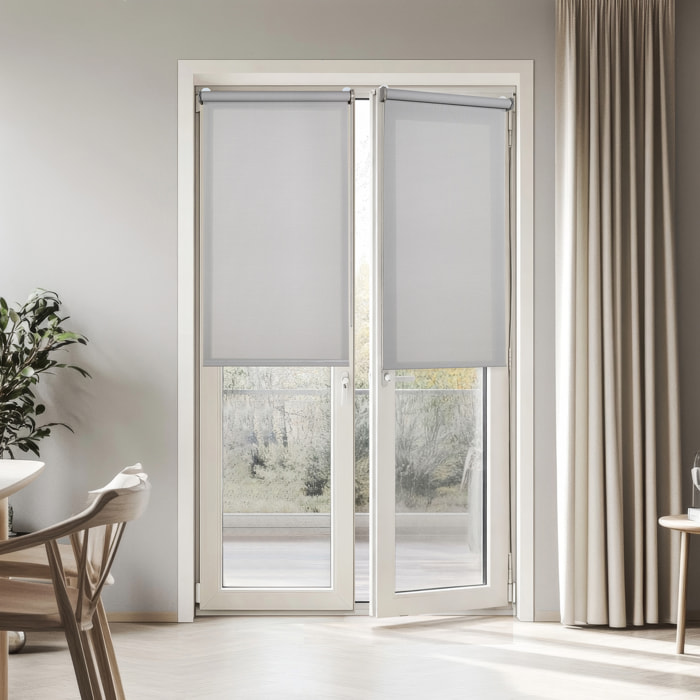 Store enrouleur SCREEN PRO Solaire sans perçage Gris