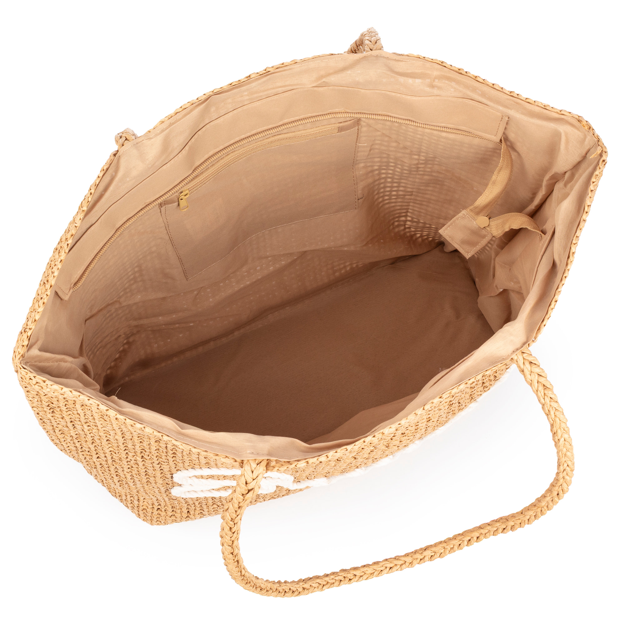 Bergeggi Bolso shopper Mujer. Fabricado en paja trenzada diseño "Summer"
