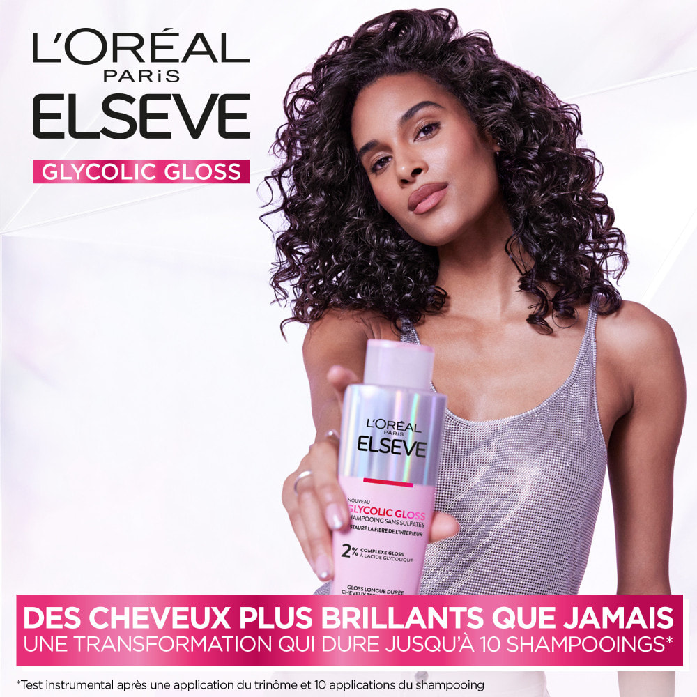 Lot de 12 - L'Oréal Paris Elseve Glycolic Gloss Shampooing Sans Sulfates 200ml