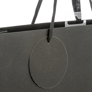 Sac cadeau paillettes petite taille noir