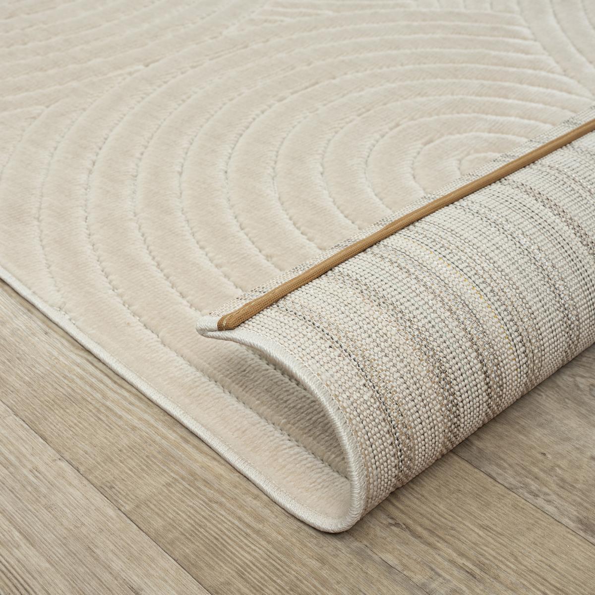 Tapis intérieur extérieur en relief ton sur ton FIRU