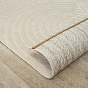 Tapis intérieur extérieur en relief ton sur ton FIRU