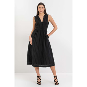 Kocca - Abito da donna in cotone senza maniche con scollo a V Donna