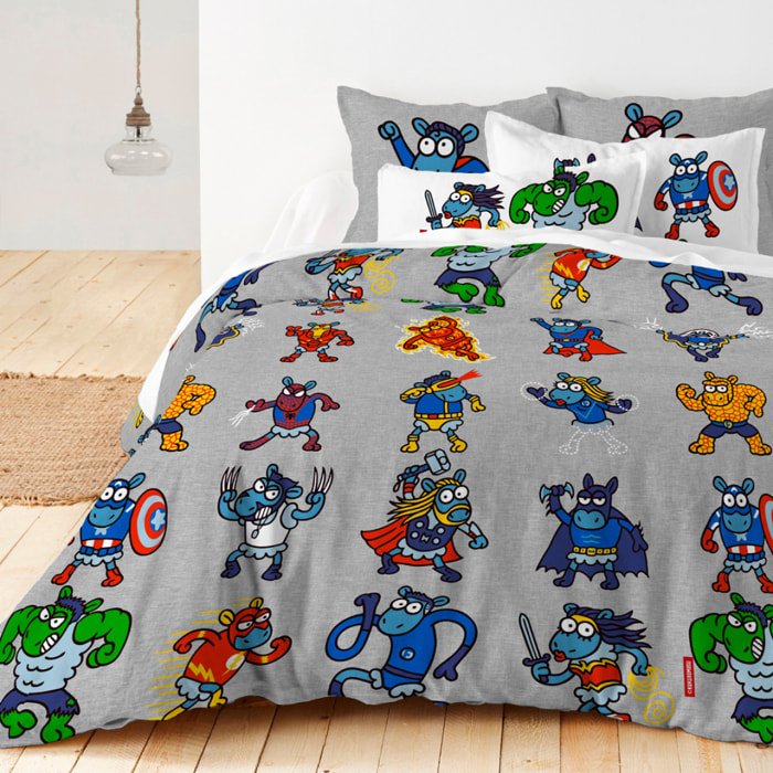 Funda Nórdica Super Heroes - 100% algodón - 150 hilos
