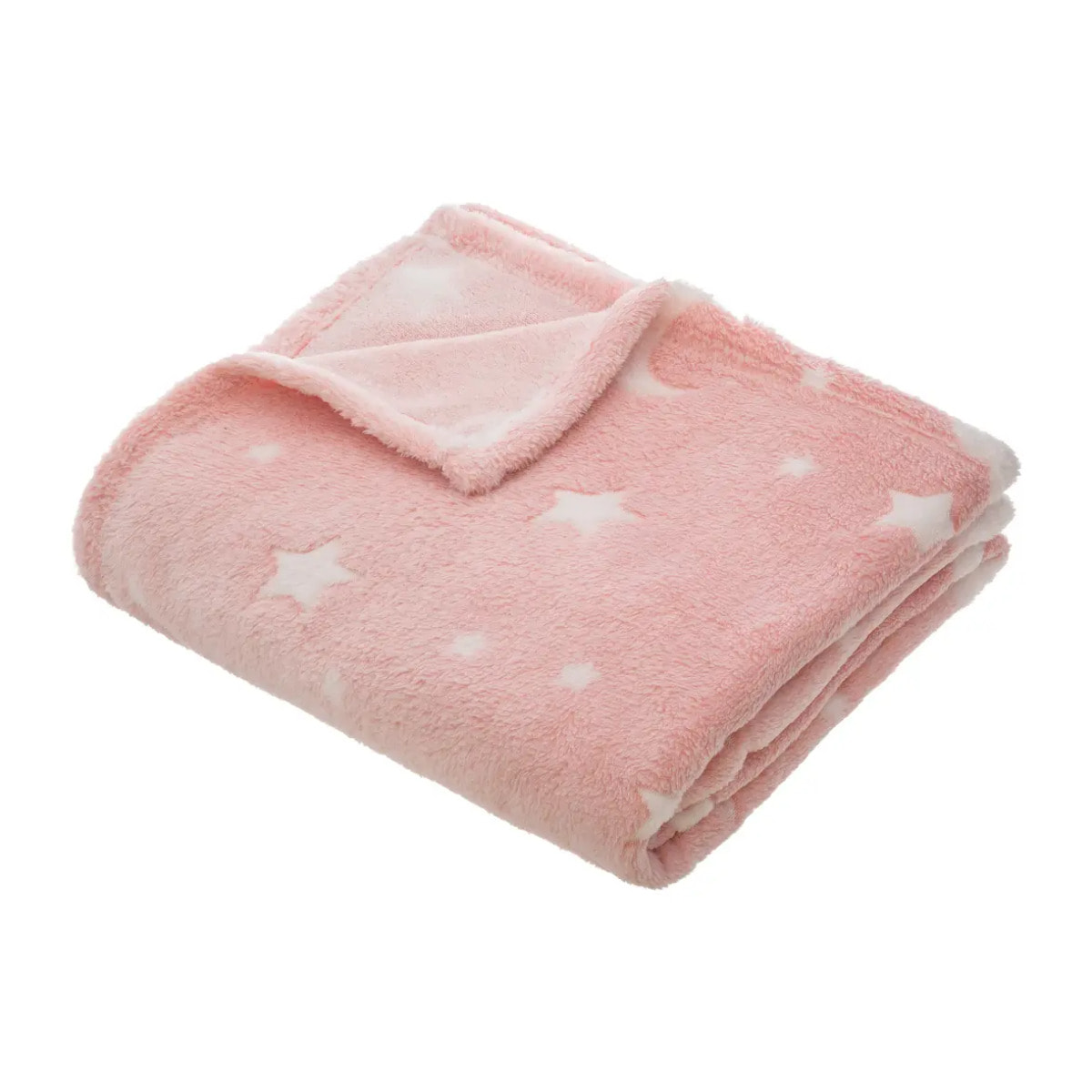 Plaid phosphorescent 125x150cm rose