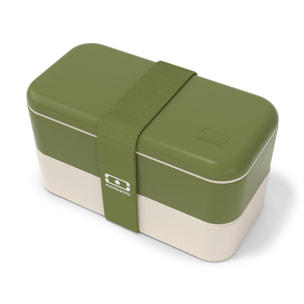 Lunch box 2 compartiments Original 1L Made in France Vert Olive
