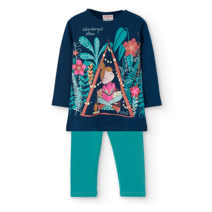 Conjunto punto de bebé niña -BCI