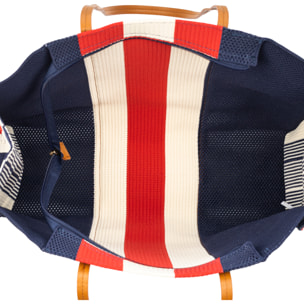 Borbore Bolso shopper Mujer. Fabricado en rafia sintética entrelazada.