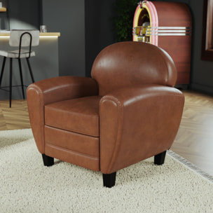 Ensemble canapé et fauteuil camel 4 places - Club